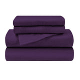 Cotton Flannel Solid Deep Pocket Bed Sheet Set