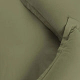 Cotton Flannel Solid Duvet Cover Set with Button Closure