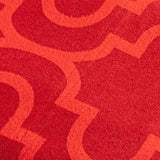 Cotton Flannel Solid Trellis Duvet Cover Set with Button Closure