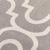 Cotton Flannel Solid Trellis Duvet Cover Set with Button Closure