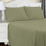 Cotton Flannel Trellis Traditional Solid Deep Pocket Bed Sheet Set