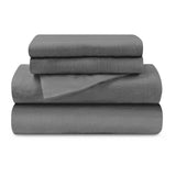 Cotton Flannel Trellis Traditional Solid Deep Pocket Bed Sheet Set