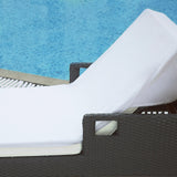 Cotton Monogrammed Patio Chaise Lounge Chair Cover