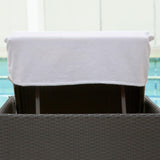 Cotton Monogrammed Patio Chaise Lounge Chair Cover