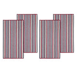 Cotton Oversized Striped 4 Piece Beach Towel Set