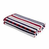 Cotton Oversized Striped 4 Piece Beach Towel Set
