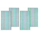 Cotton Oversized Striped 4 Piece Beach Towel Set