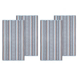 Cotton Oversized Striped 4 Piece Beach Towel Set