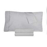 Cotton Percale 300 Thread Count Solid 2 Piece Pillowcase Set