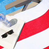 Cabana Striped Cotton Standard Size Chaise Lounge Chair Cover Set