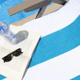 Cabana Striped Cotton Standard Size Chaise Lounge Chair Cover Set