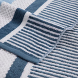 Cotton Striped Oversized 4 Piece Beach Towel Set
