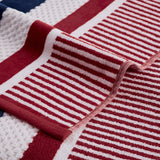 Cotton Striped Oversized 4 Piece Beach Towel Set