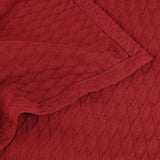Diamond Weave Modern Classic Geometric All-Season Cotton Blanket