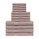 Eco-Friendly Egyptian Cotton Cotton Absorbent 12 Piece Assorted Towel Set
