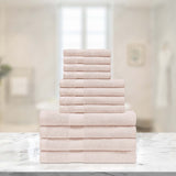 Eco-Friendly Egyptian Cotton Cotton Absorbent 12 Piece Assorted Towel Set
