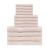 Eco-Friendly Egyptian Cotton Cotton Absorbent 12 Piece Assorted Towel Set