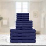 Eco-Friendly Egyptian Cotton Cotton Absorbent 12 Piece Assorted Towel Set