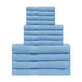 Eco-Friendly Egyptian Cotton Cotton Absorbent 12 Piece Assorted Towel Set