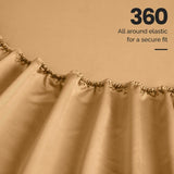 Egyptian Cotton Sateen Sheet Set 1500 Thread Count Gold