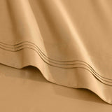 Egyptian Cotton Sateen Sheet Set 1500 Thread Count Gold