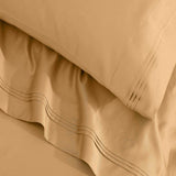 Egyptian Cotton Sateen Sheet Set 1500 Thread Count Gold