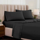 Egyptian Cotton Sateen Sheet Set 1500 Thread Count Black