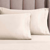 Egyptian Cotton Sateen Sheet Set 1500 Thread Count Ivory