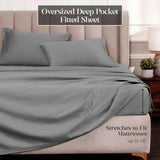 Egyptian Cotton Sateen Sheet Set 1500 Thread Count Grey