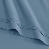 Egyptian Cotton Sateen Sheet Set 1500 Thread Count Medium Blue