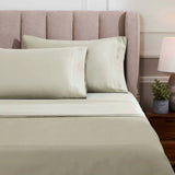 Egyptian Cotton Sateen Sheet Set 1500 Thread Count Sage