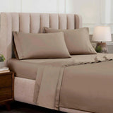 Egyptian Cotton Sateen Sheet Set 1500 Thread Count Taupe