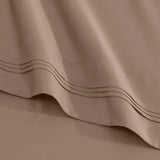 Egyptian Cotton Sateen Sheet Set 1500 Thread Count Taupe