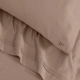 Egyptian Cotton Sateen Sheet Set 1500 Thread Count Taupe
