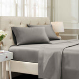 Egyptian Cotton Sateen Embroidered Sheet Set 1500 Thread Count