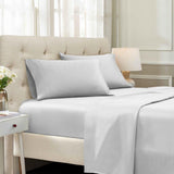 Egyptian Cotton Sateen Embroidered Sheet Set 1500 Thread Count