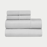 Egyptian Cotton Sateen Embroidered Sheet Set 1500 Thread Count