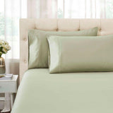 Egyptian Cotton Sateen Embroidered Sheet Set 1500 Thread Count