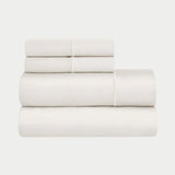 Egyptian Cotton Sateen Embroidered Sheet Set 1500 Thread Count