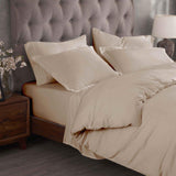 Egyptian Cotton 300 Thread Count Solid Luxury Duvet Cover Set