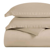 Egyptian Cotton 300 Thread Count Solid Luxury Duvet Cover Set