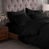 Egyptian Cotton 300 Thread Count Solid Luxury Duvet Cover Set