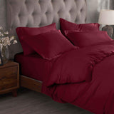 Egyptian Cotton 300 Thread Count Solid Luxury Duvet Cover Set