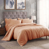 Egyptian Cotton 300 Thread Count Solid Luxury Duvet Cover Set