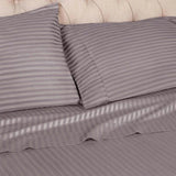 Egyptian Cotton 300 Thread Count Striped 2 Piece Pillowcase Set
