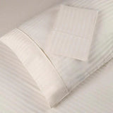 Egyptian Cotton 300 Thread Count Striped 2 Piece Pillowcase Set