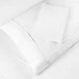 Egyptian Cotton 300 Thread Count Striped 2 Piece Pillowcase Set
