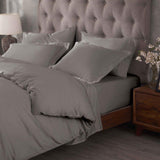 Egyptian Cotton 400 Thread Count Solid Luxury Duvet Cover Set