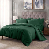 Egyptian Cotton 400 Thread Count Solid Luxury Duvet Cover Set