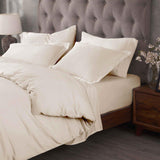 Egyptian Cotton 400 Thread Count Solid Luxury Duvet Cover Set